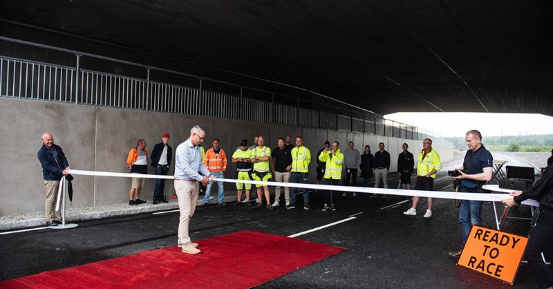 Invigning av tunnel under E4 som frbttrar tillgngligheten till Arlandaomrdet