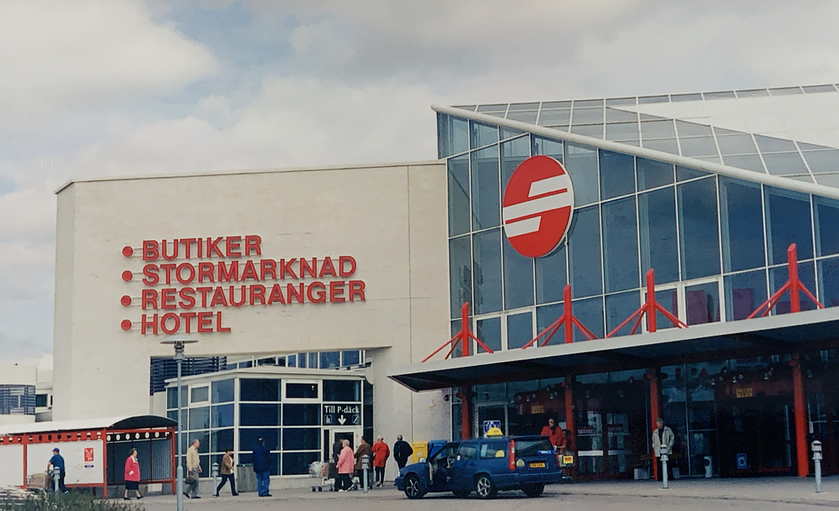 Gamla Eurostop Köpcentrum som det såg ut 1998