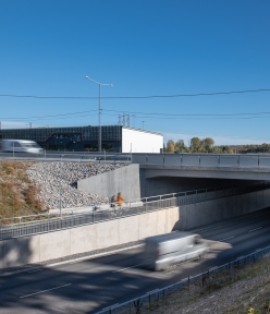 tunnel under E4an i Arlandastad